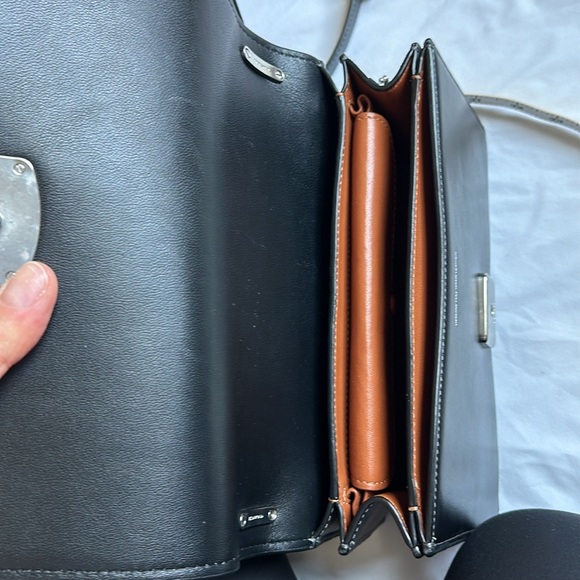 Coach Black Crossbody Bags with Silver Detail - Picture 11 of 15